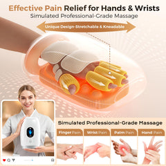 Uladis Hand Massager side view showing portable, wireless portability