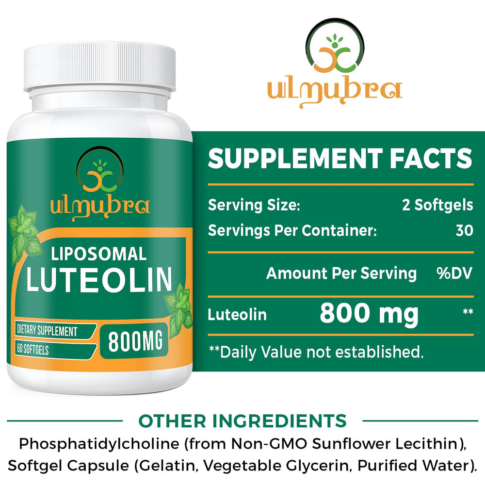 Ulmubra bottle with infographic about liposomal delivery highlights enhanced absorption.