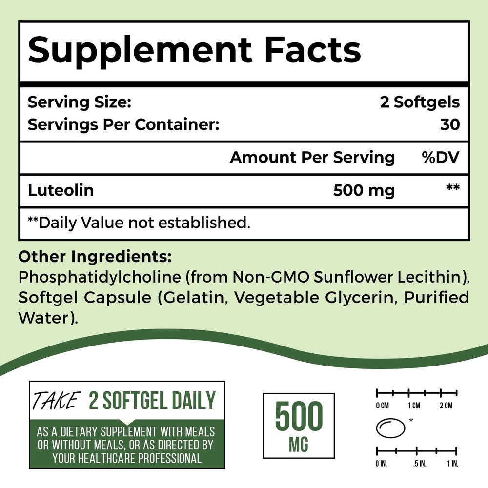 Peanut-shell derived source note for Ulmubra liposomal luteolin.