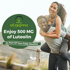 USA-made Ulmubra liposomal luteolin bottle.