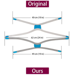 ULSEIGN headgear elastic-compatibility close-up demonstrates precise elasticity for consistent seal