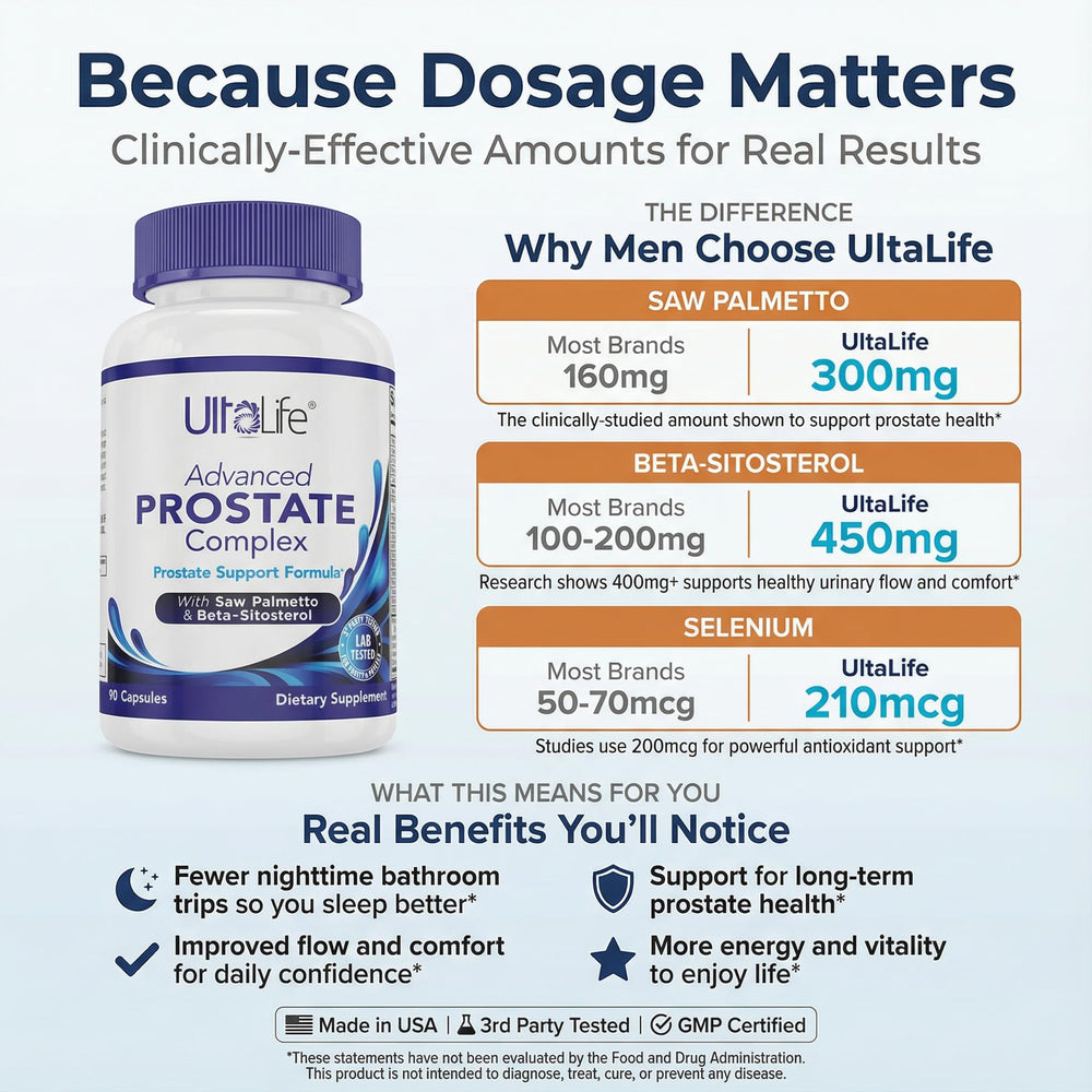ULTALIFE Hair and scalp support ingredients visible in bottle vitality.