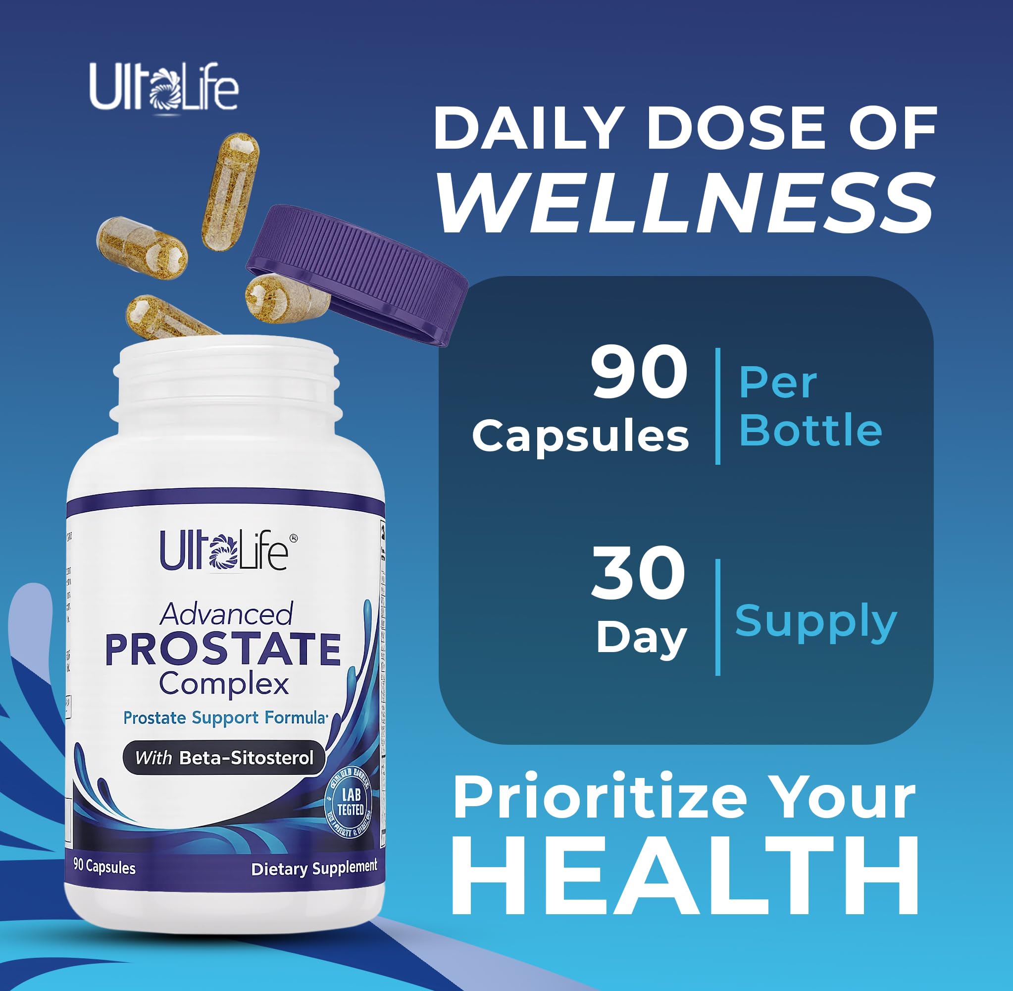 ULTALIFE Whole-body wellness botanicals on label for vitality.
