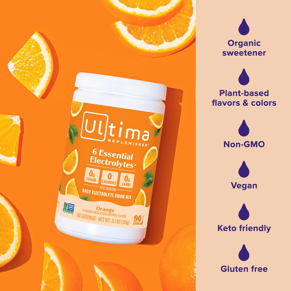 Plant-based flavor label highlights natural ingredients in Ultima Replenisher.