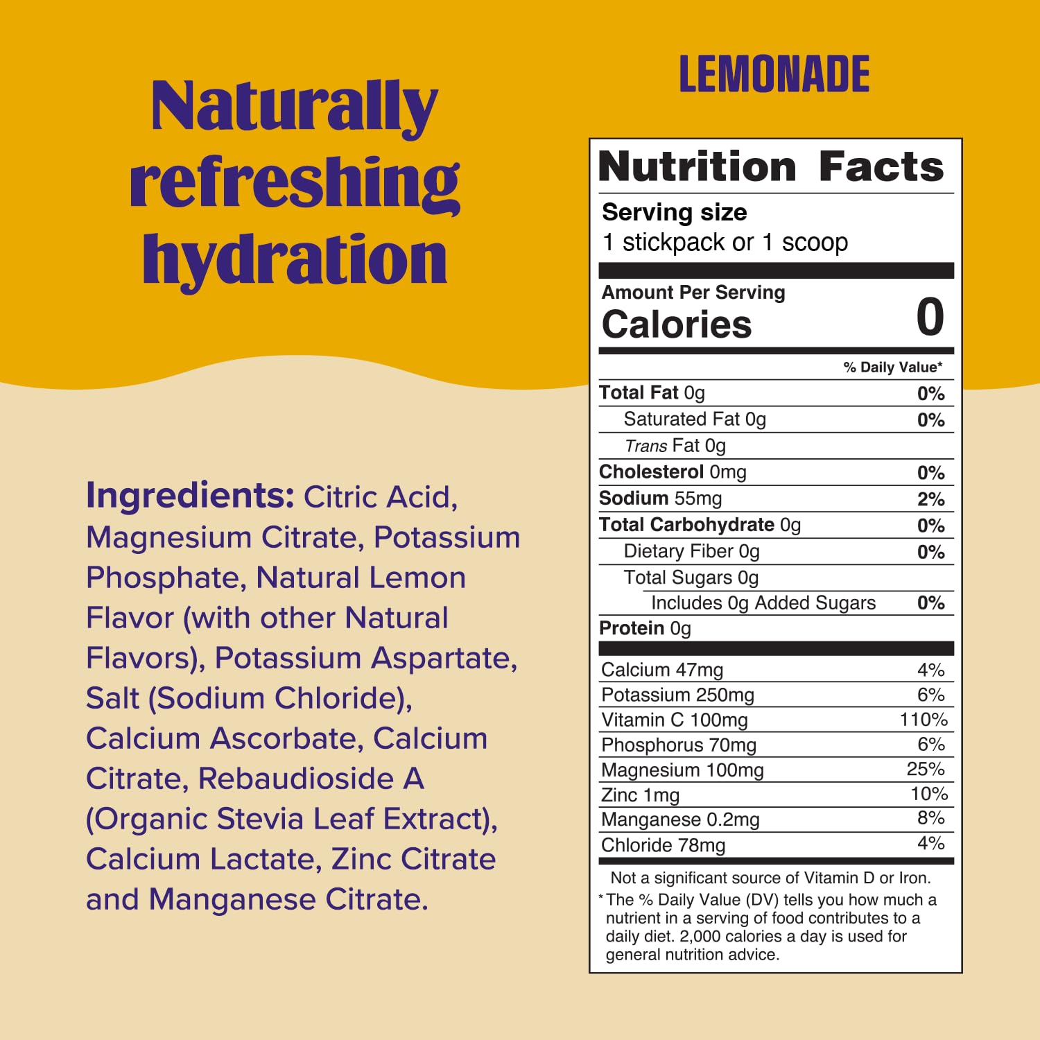 Ultima Replenisher lemonade in a glass with ice for cool hydration