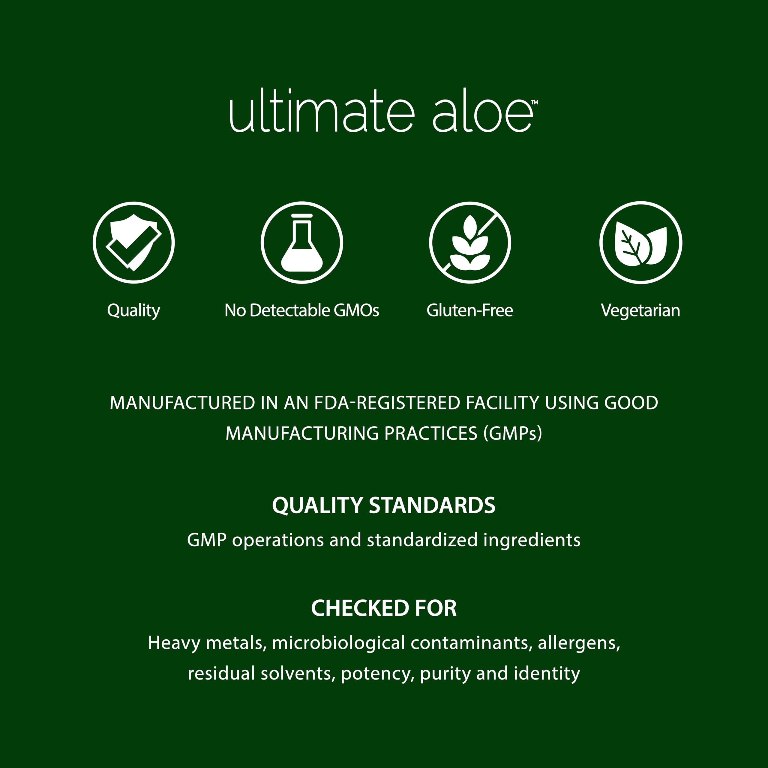 Ultimate Aloe bottle beside fruit for a daily wellness moment.