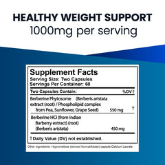 Capsules of Ultimate Berberine Phytosome in focus for easy daily use