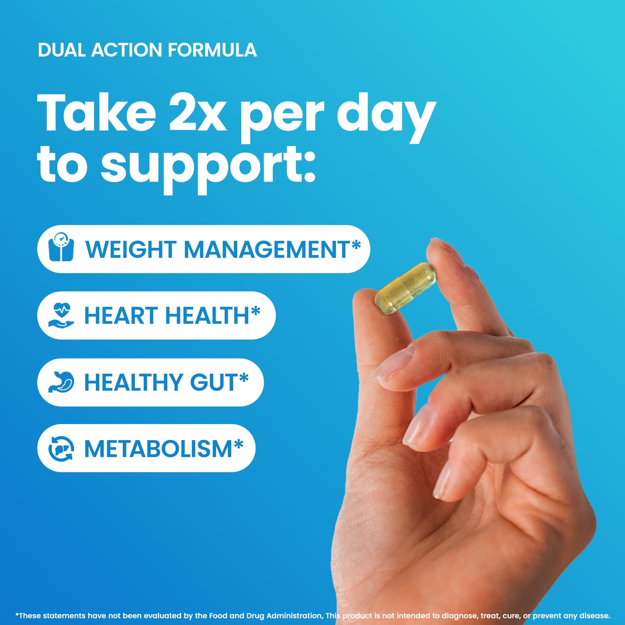 Serving dose image highlighting 550 mg phytosome and 450 mg HCL per 1,000 mg serving