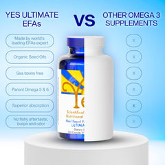 Ultimate EFAs YES burpless softgels with no fishy aftertaste.