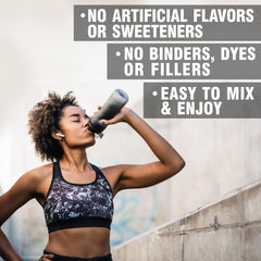 Citrus-flavored Ultimate Essential Amino Acids powder ready to mix in water