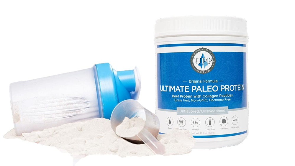Ultimate Paleo Protein scoop with powder for clean nutrition