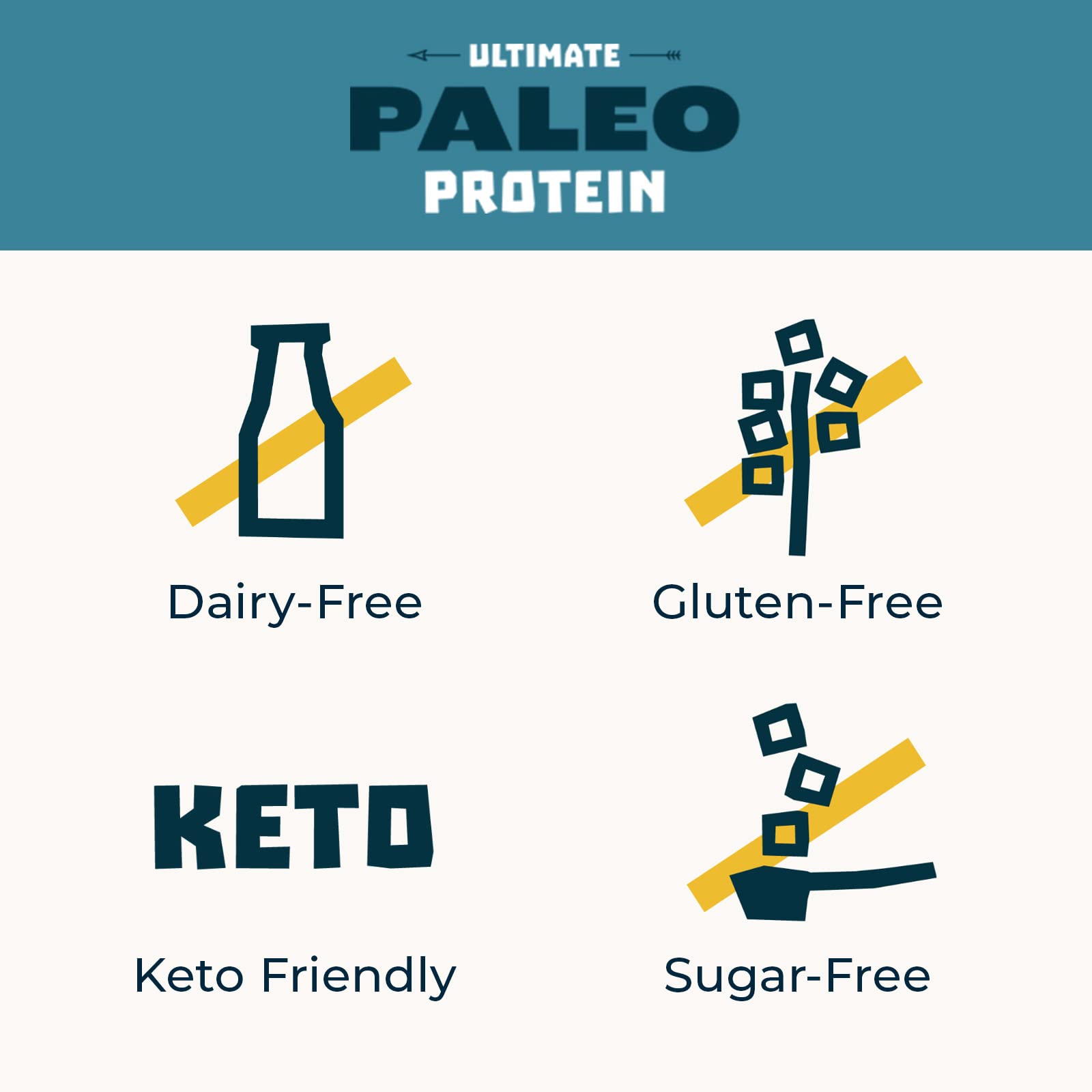 Ultimate Paleo Protein vanilla shake in glass, creamy and inviting.