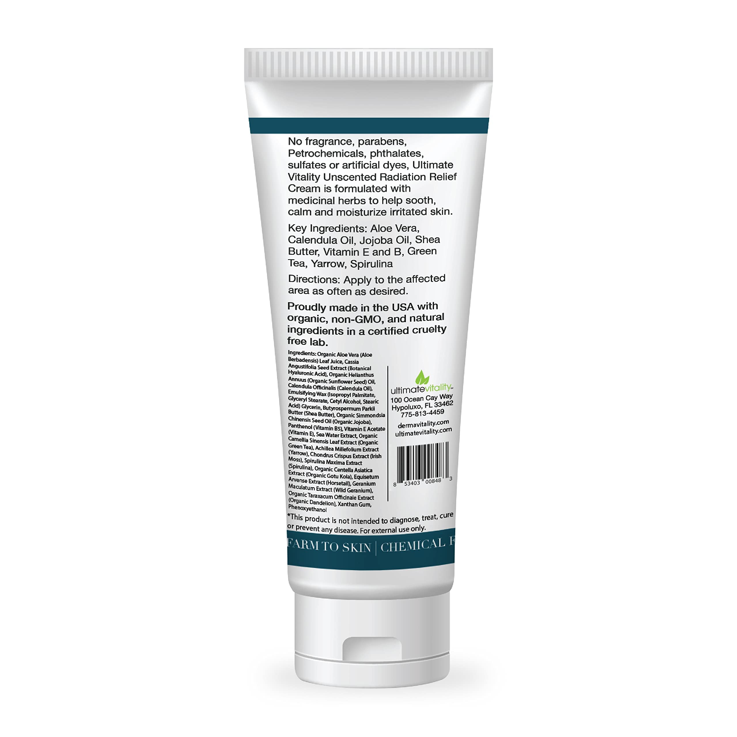 UltimateVitality fragrance-free USA-made formulation for sensitive skin