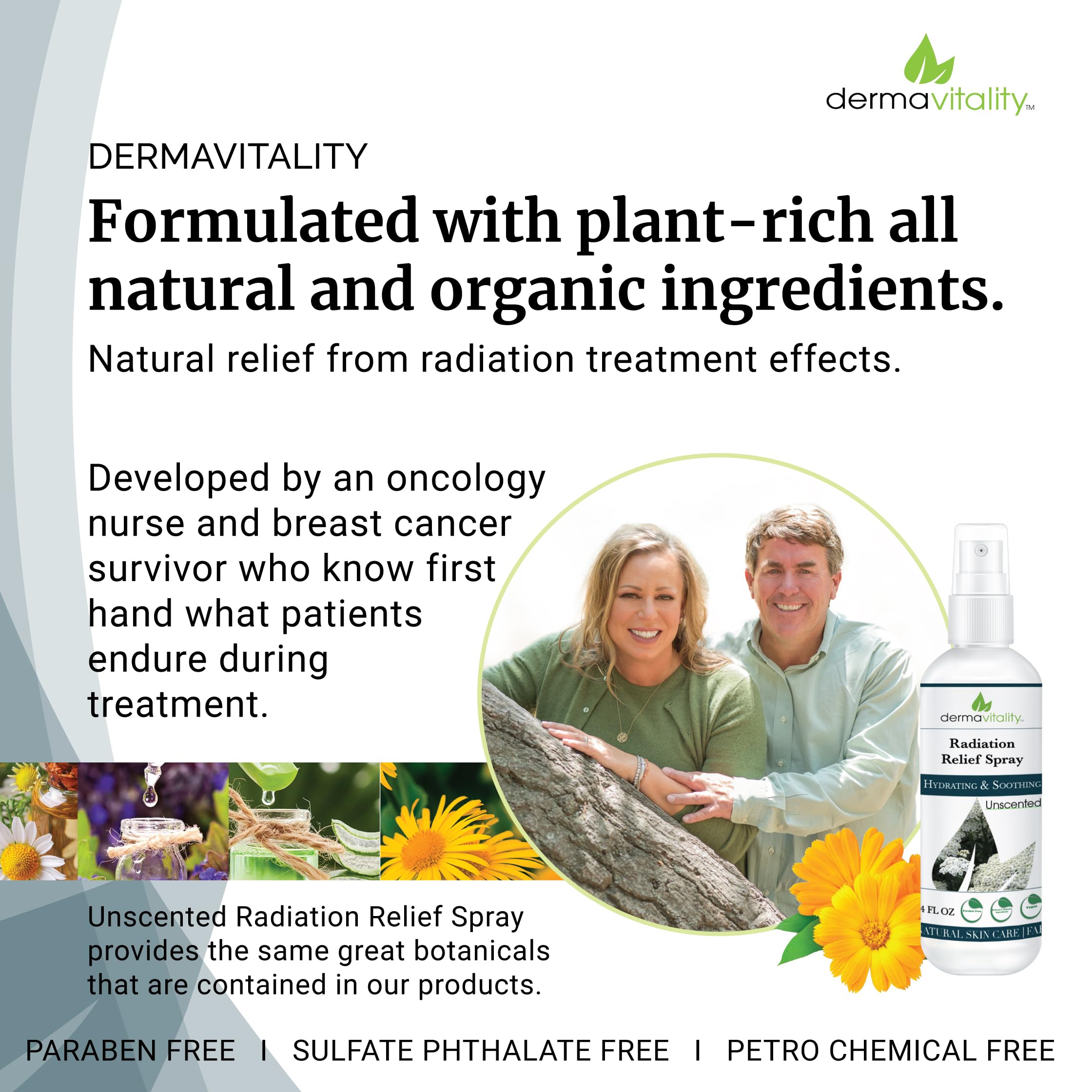 UltimateVitality Unscented Fragrance-Free Spray designed for sensitive skin during treatment