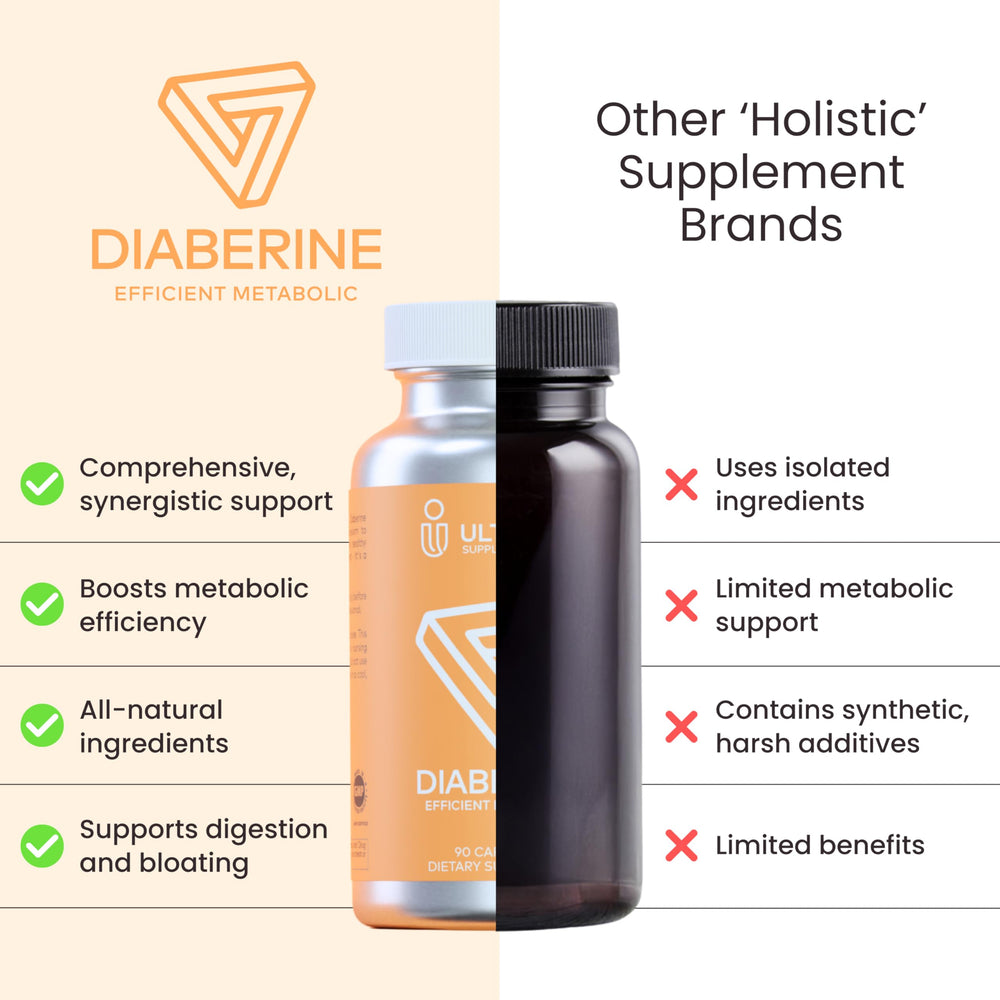 Ultisana Diaberine cinnamon bark extract image suggests digestive and metabolic benefits.