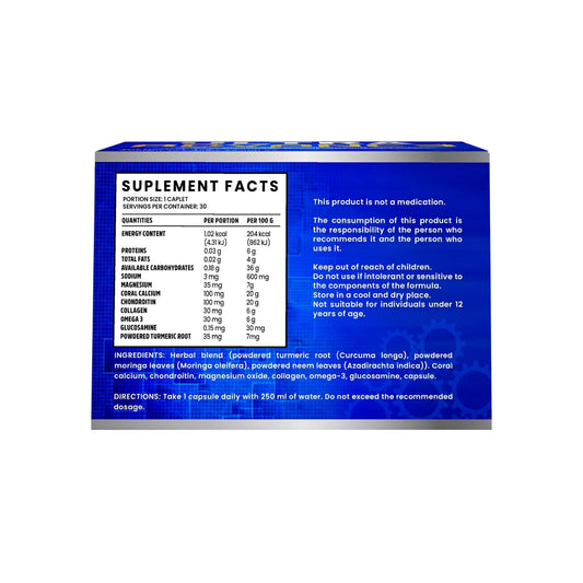 Ultra Advance 3 Blue capsules close-up for simple daily supplementation.