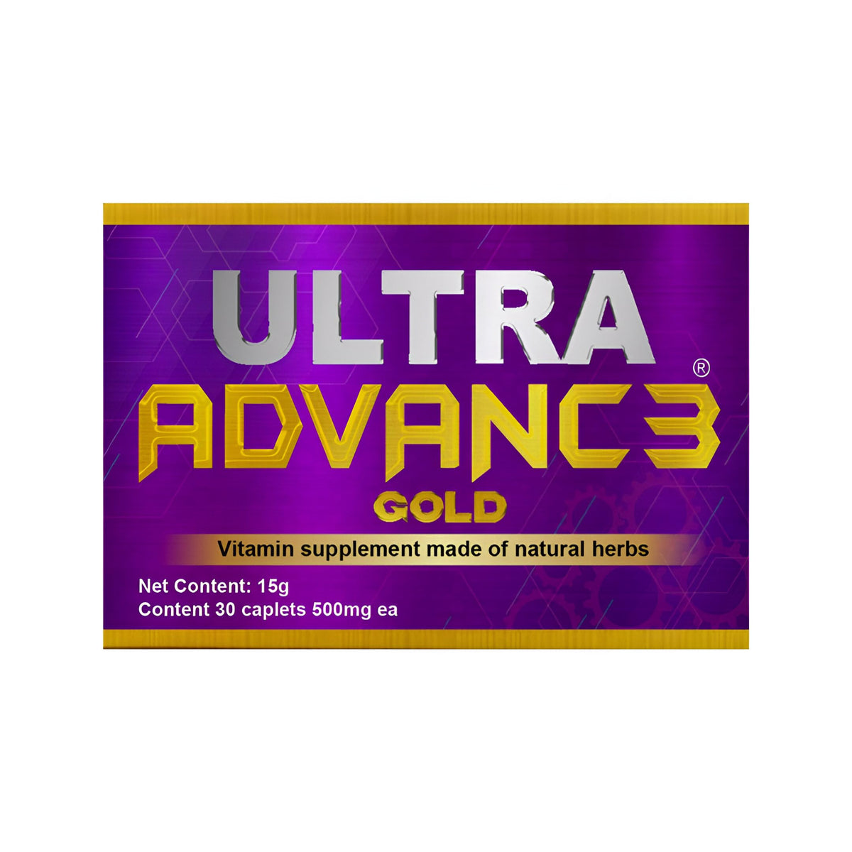 Ultra Advance 3 Gold bottle with capsules for daily joint care.