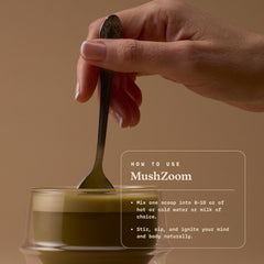 Ultra Life Sport Mush Zoom ingredients panel displays 7 mushrooms for cognitive and endurance support