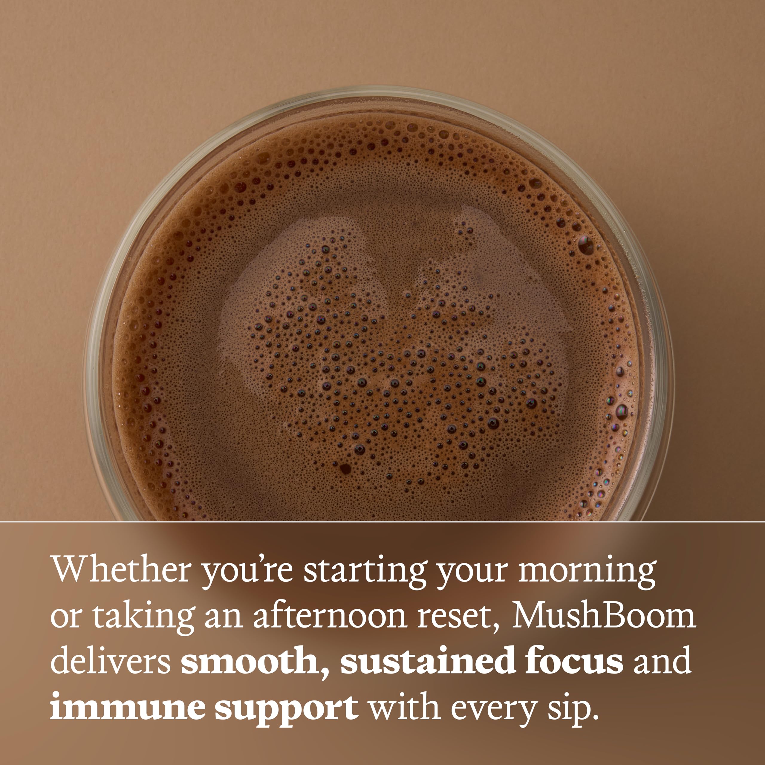 Ultra Life Sport MushBoom chai spice aroma in a warm cup