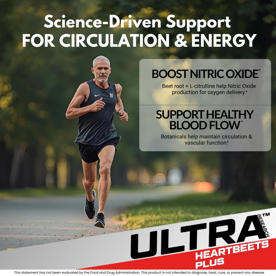 Ultra Research HeartBeets Plus beet root visual highlighting natural ingredient