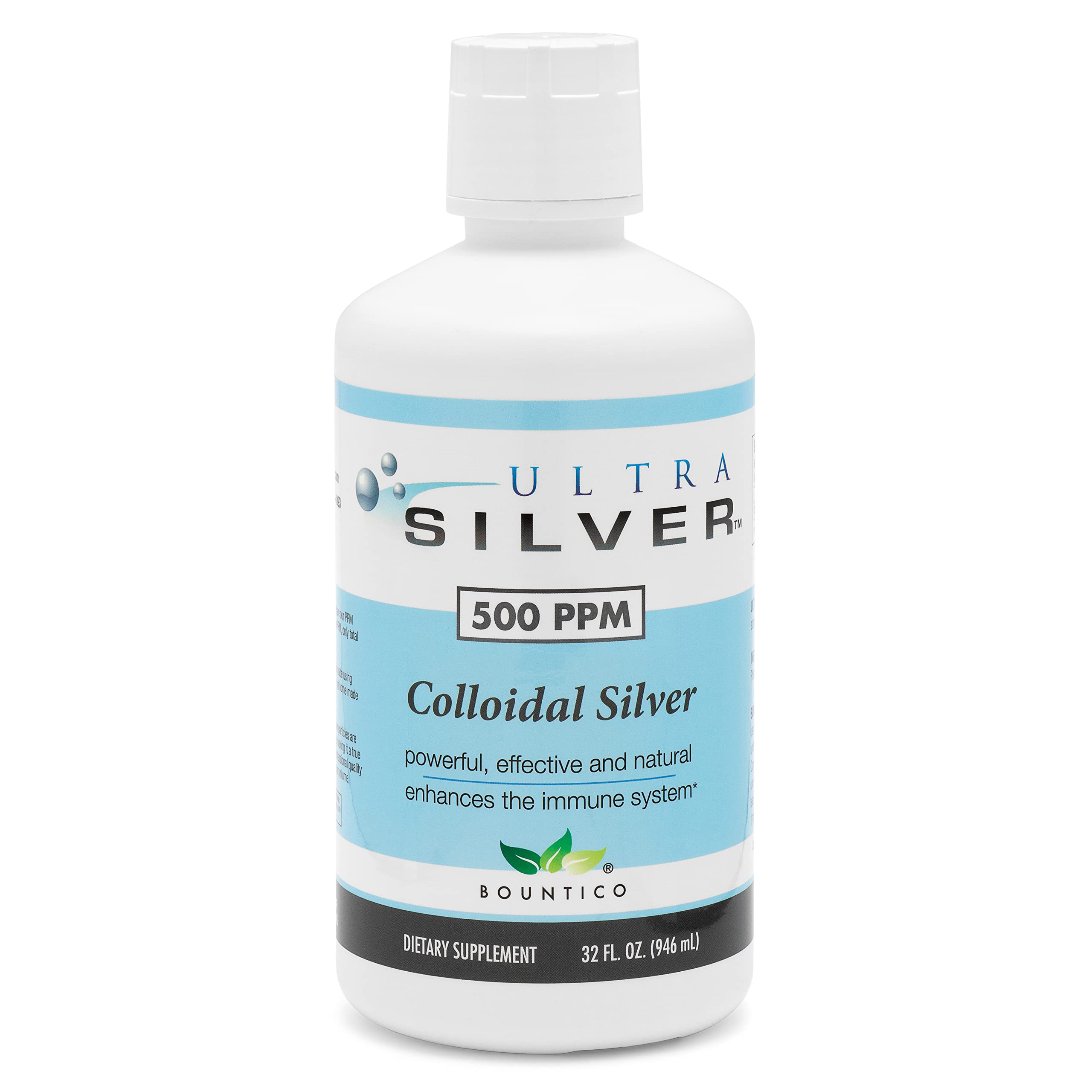 Ultra Silver lab tested ppm results visible on the label.