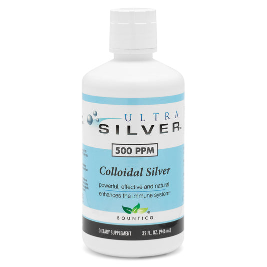 Ultra Silver lab tested ppm results visible on the label.