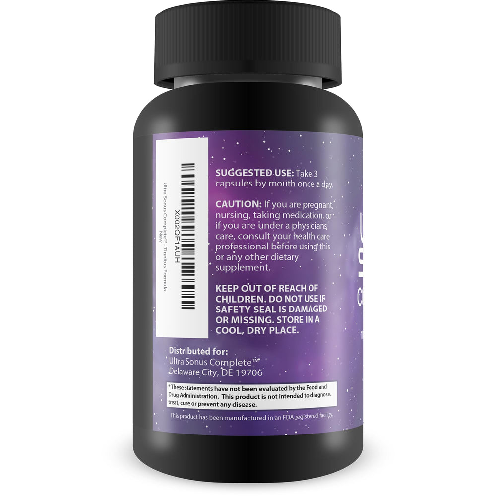 Ultra Sonus capsules lined up for daily use