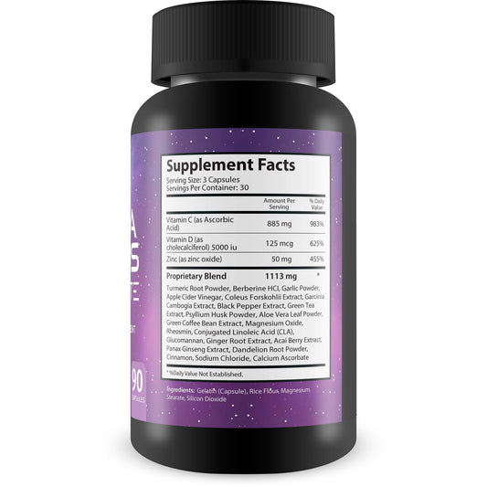 Ultra Sonus label close-up highlighting a proprietary herbal blend