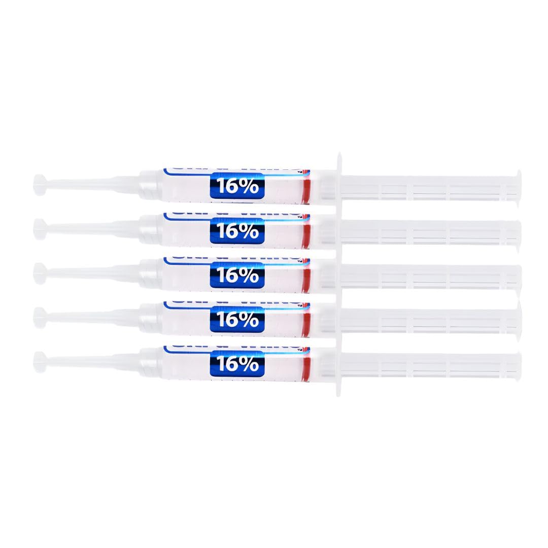 Ultra White 16% gel syringes for at-home tray whitening.