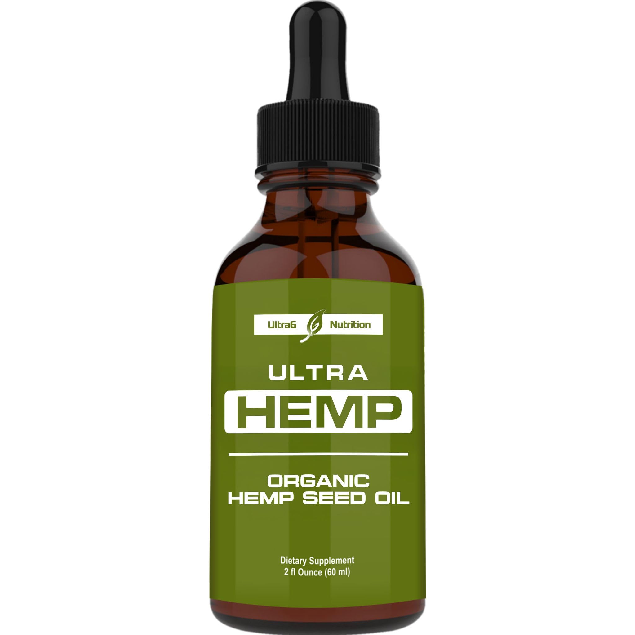 Ultra6 Nutrition hemp oil bottle for daily wellness and flexible movement.