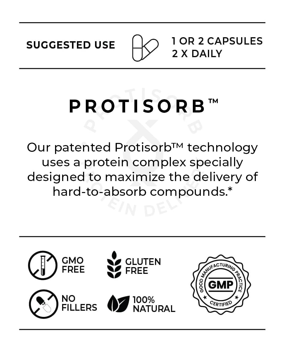 UltraCur Detox capsules featuring Protisorb Curcumin for antioxidant support