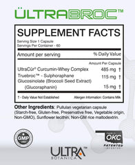 UltraCur Detox capsules highlight sulforaphane glucoraphanin ingredients