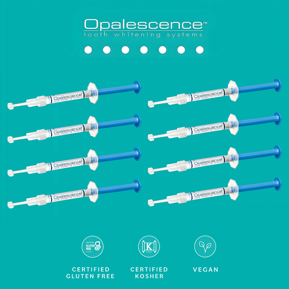 Opalescence PF tray stability supports comfortable at‑home whitening.