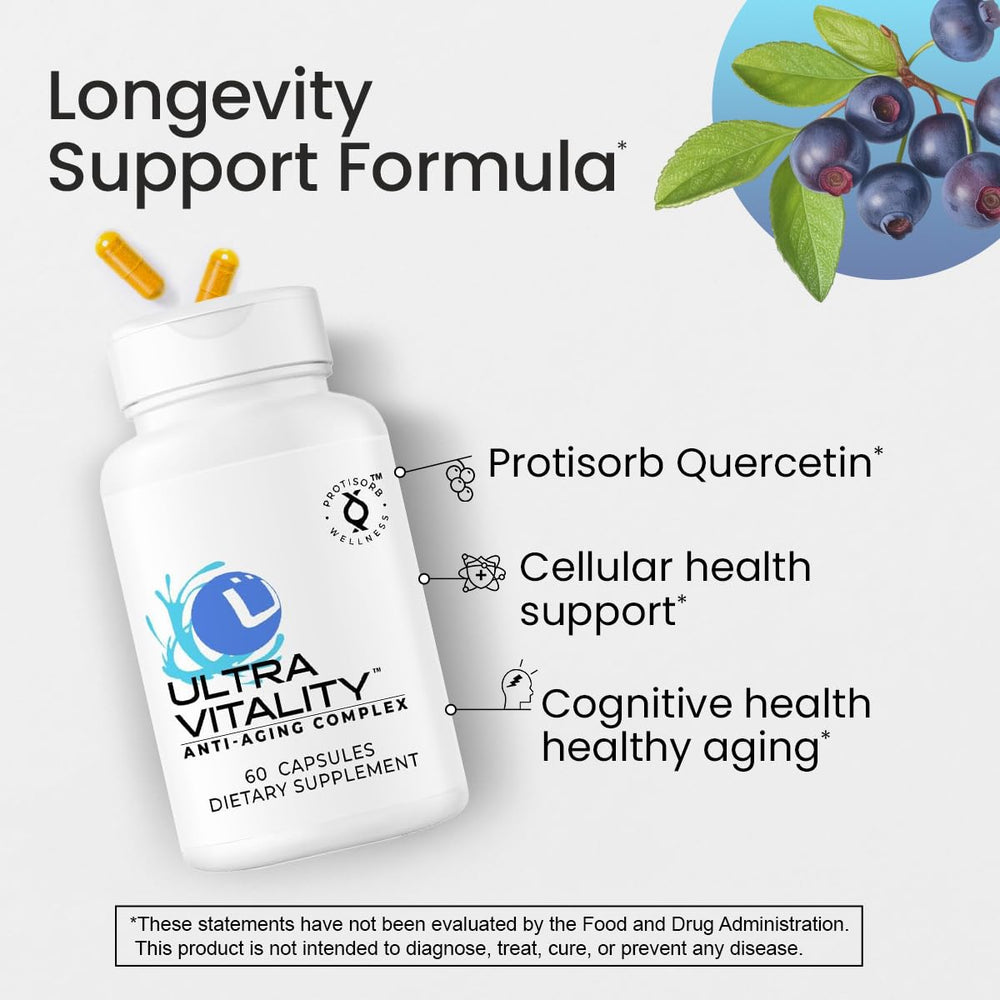 UltraVitality Protisorb curcumin capsule close-up for antioxidant support.