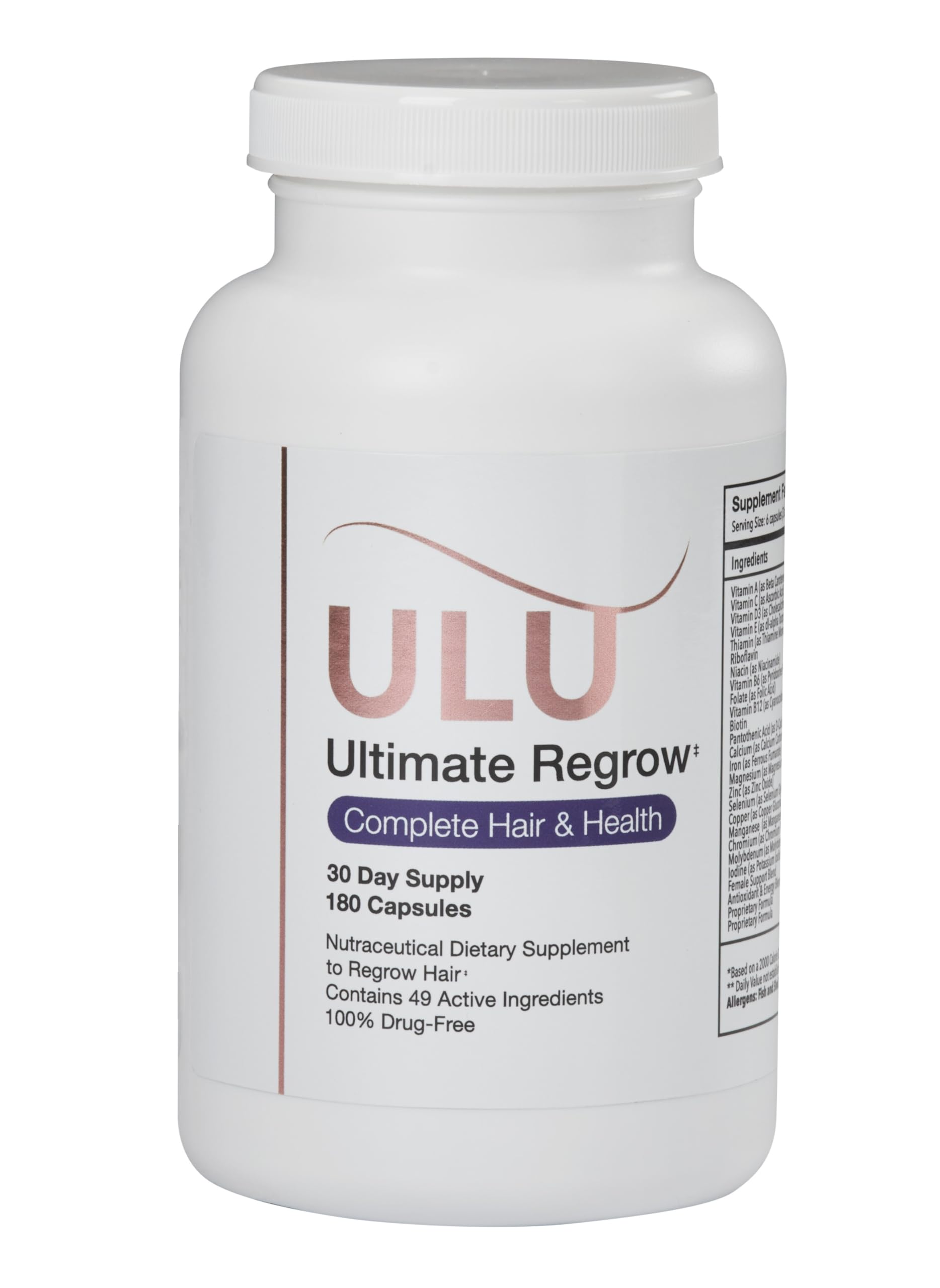 ULULIFE 360-capsule bottle indicates two-month supply for ongoing care.
