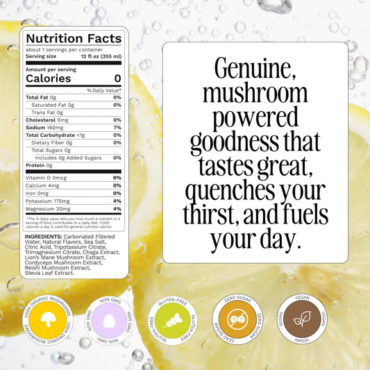 üm Lemonade bottle close-up showcasing vibrant, refreshing drink and ingredients.