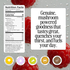 UM Raspberry pack of cans emphasizing zero sugar and caffeine-free hydration