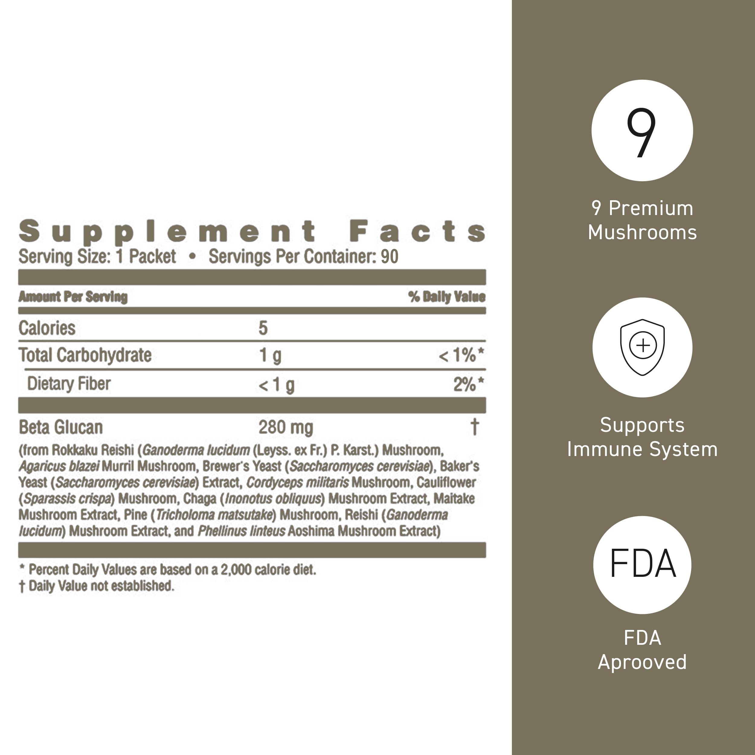 Umeken Beta Glucan packets with no odor or taste.
