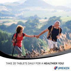 Umeken Black Onion tablets in hand ready for daily routine.