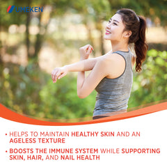 Umeken Elastin Beauty Powder close-up of marine collagen peptides for skin support