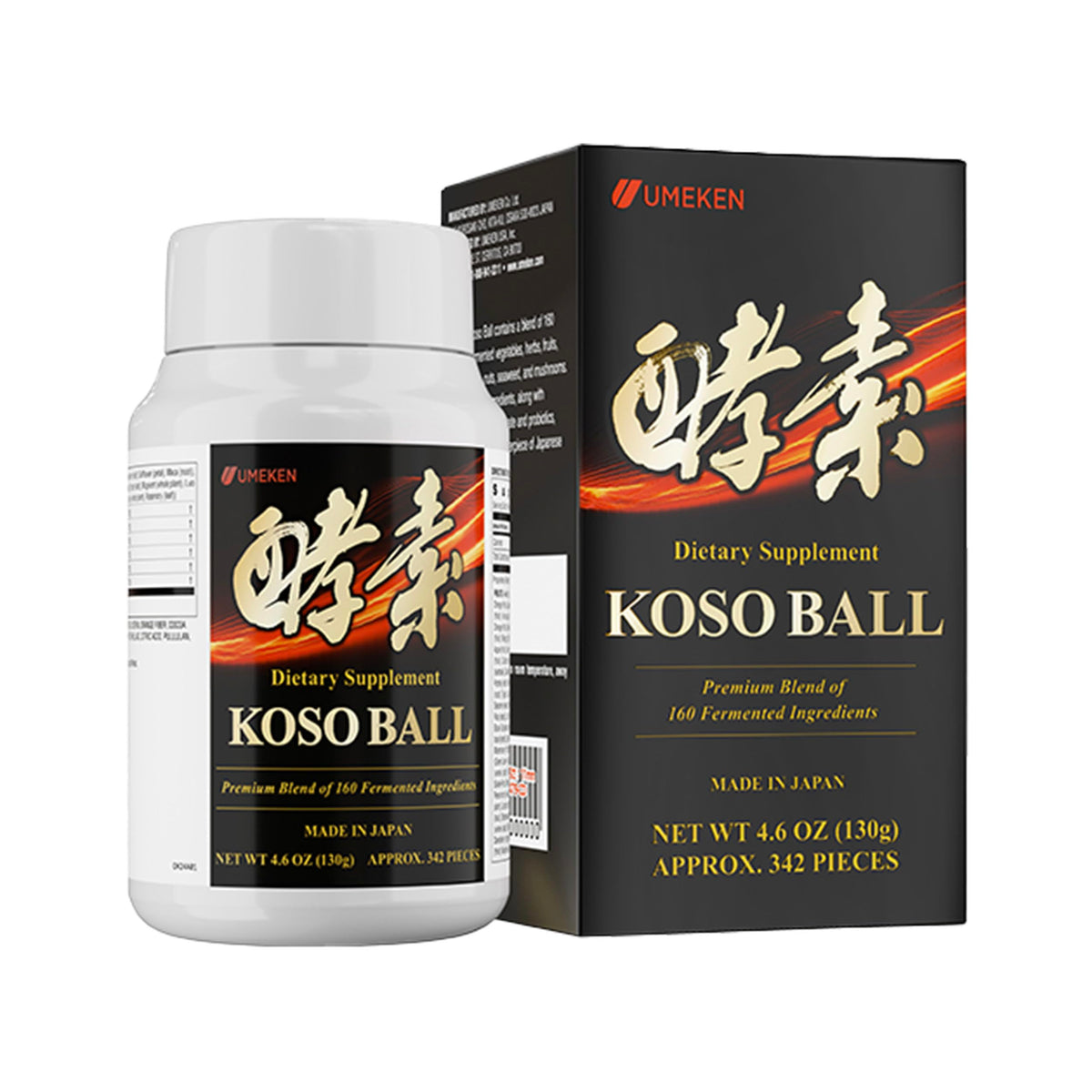 Umeken Koso Ball with 160 ingredients for balanced daily nutrition