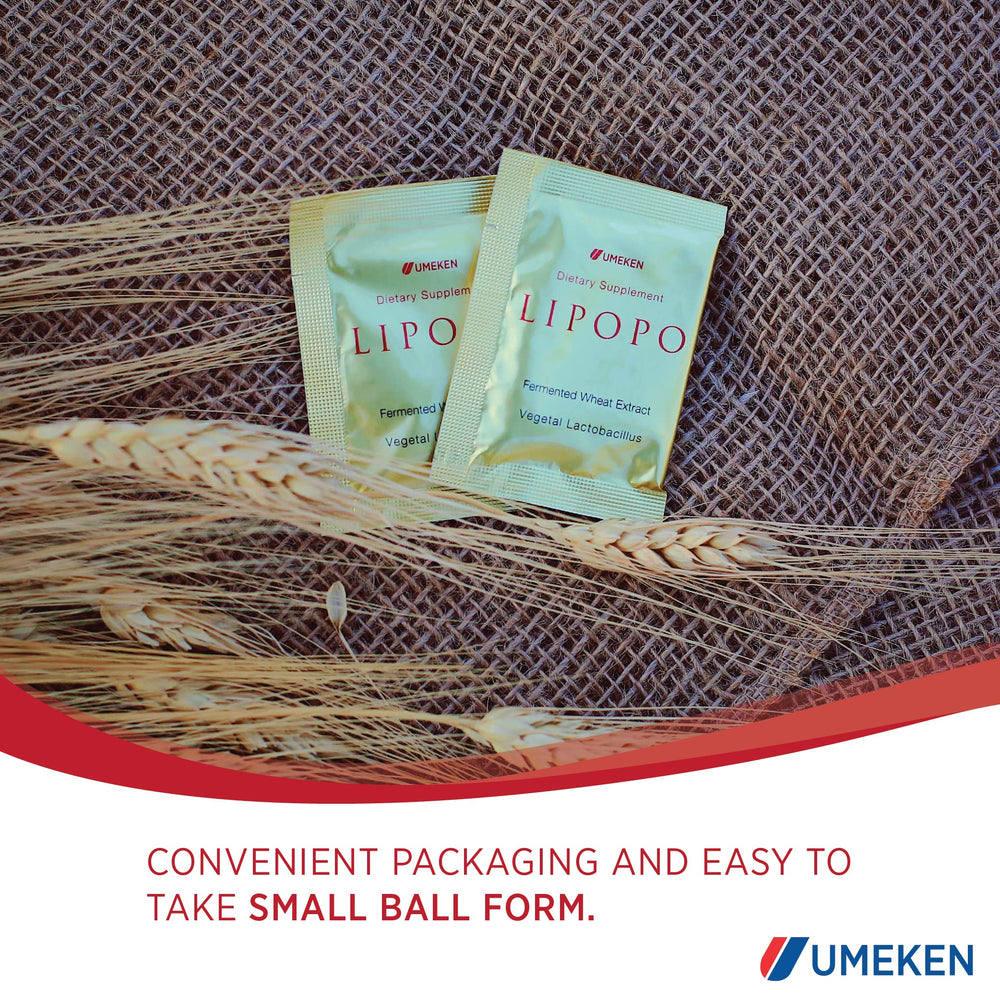 Umeken Lipopo product label with clear branding and ingredient information.