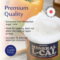 Fermented beet source visible in Umeken Mineral L-Cal formula.