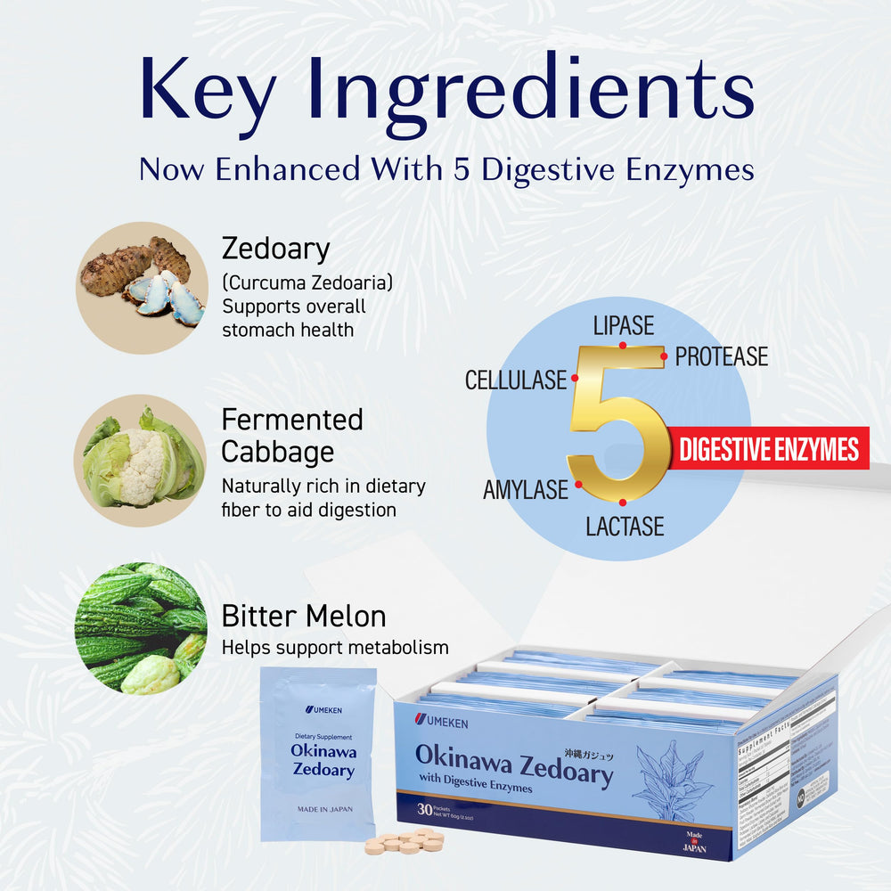 Umeken Okinawa Zedoary individually sealed packets support travel-friendly, on-the-go use.