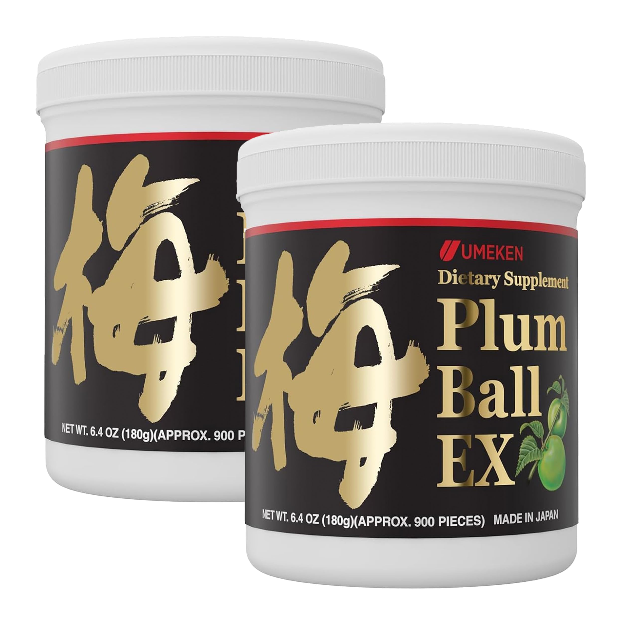 Umeken Plum Ball EX bottle front pack-2 highlighting antioxidant rich formula