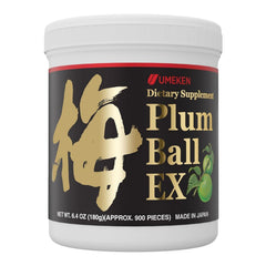 Umeken Plum Ball EX bottle front view for daily immune support.
