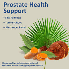 Umizze Prostate Health capsules closeup emphasizing convenient daily dose.