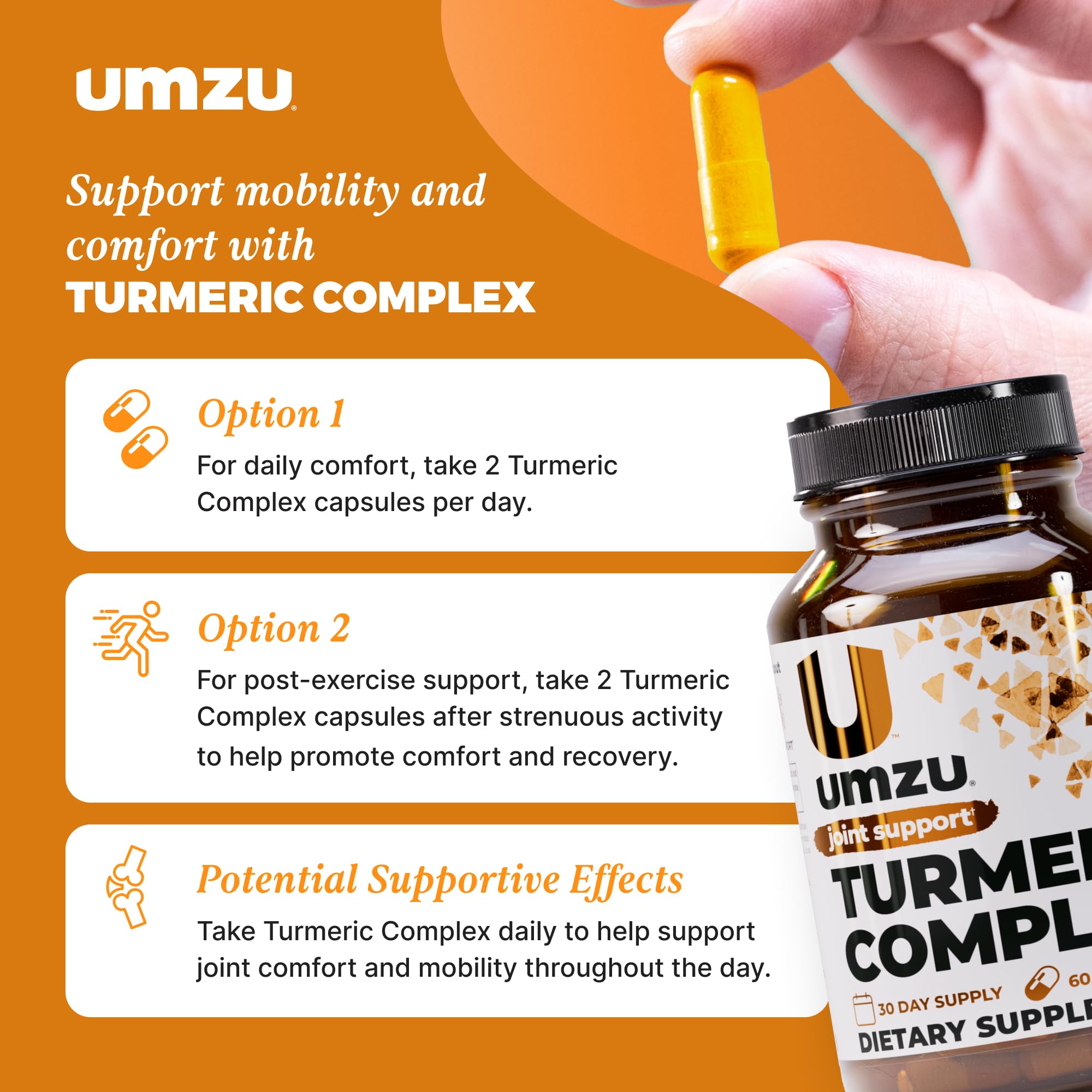UMZU Antioxidant complex packaging signals cellular balance support.