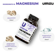 UMZU Daily Magnesium capsules close-up for easy daily intake