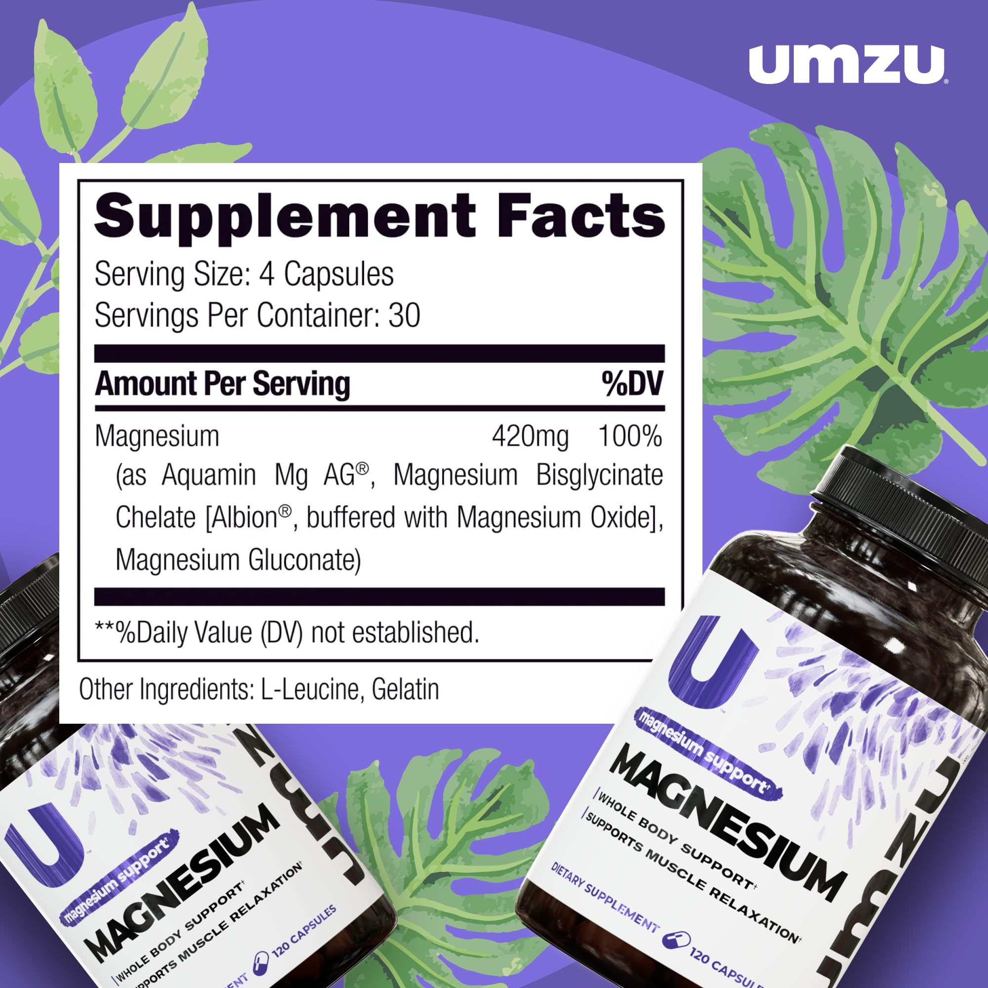 UMZU Daily Magnesium pouring image suggesting convenient daily dose